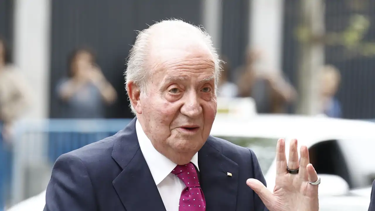 Juan Carlos I en la boda de Martínez Almeida
