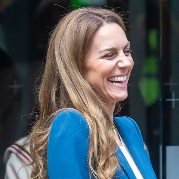 Kate Middleton muy sonriente