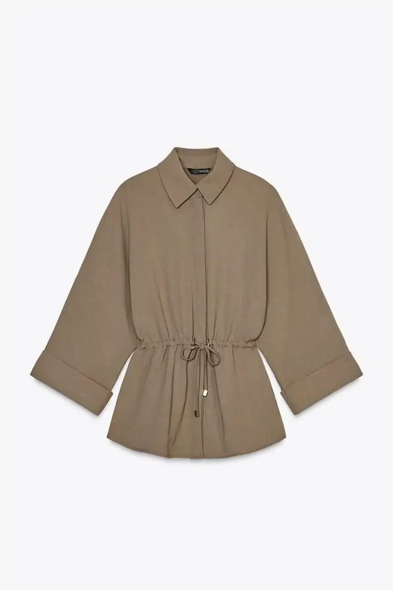 Camisa fluida safari de Zara 27,95 euros