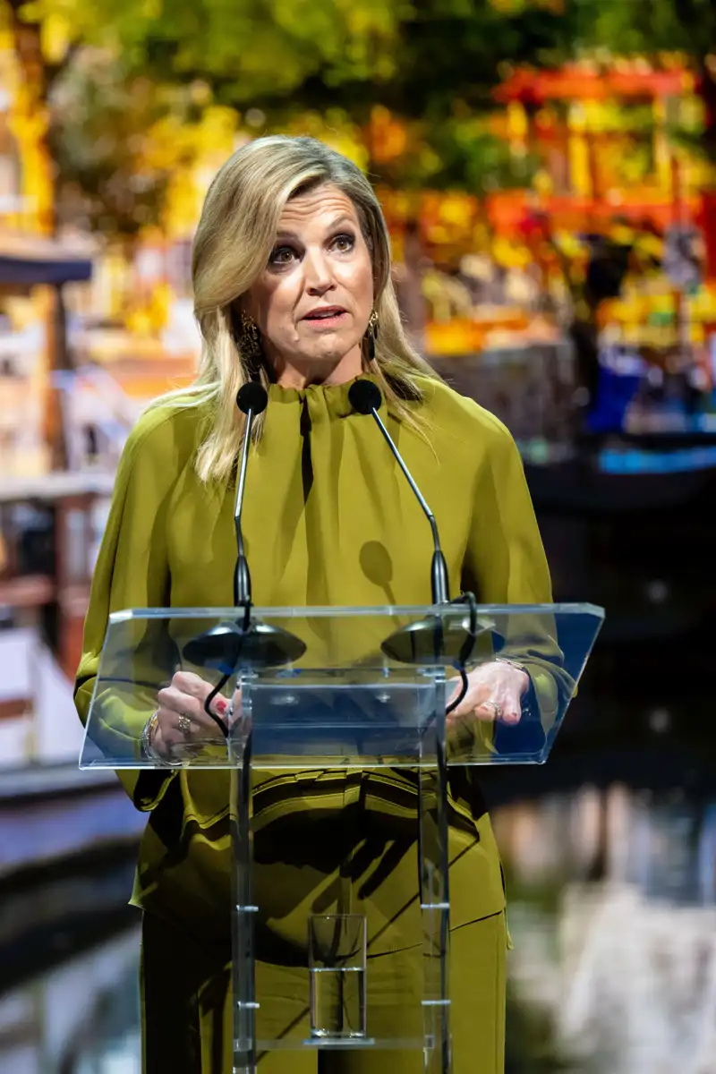 Máxima de Holanda, en su último acto tras la caída de su hija. 