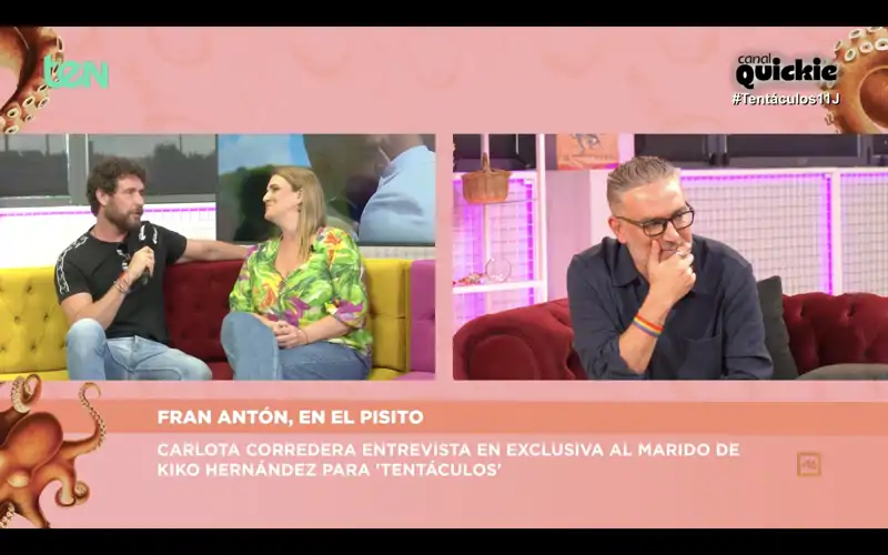 Carlota Corredera Fran Antón y Kiko Hernández
