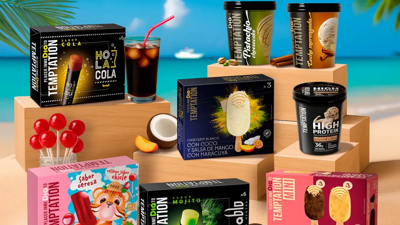 Descubre los nuevos helados Temptation de Dia: 8 nuevas razones para disfrutar del verano con sabores únicos