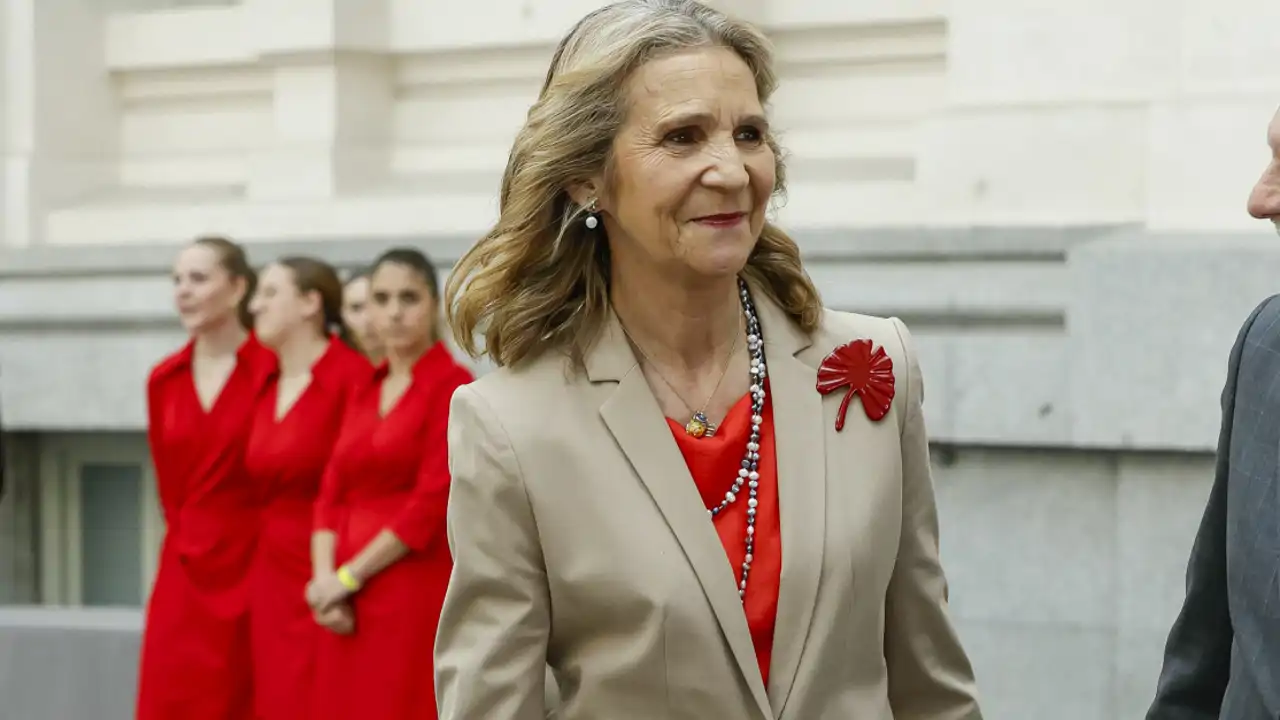 La infanta Elena, en un acto en Madrid. 