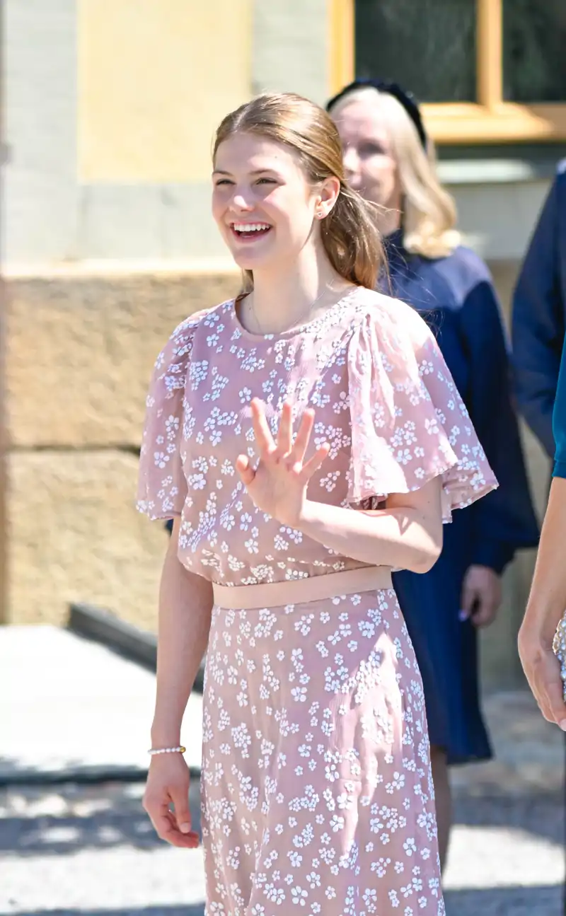 Estelle de Suecia en el bautizo de la Princesa Inés