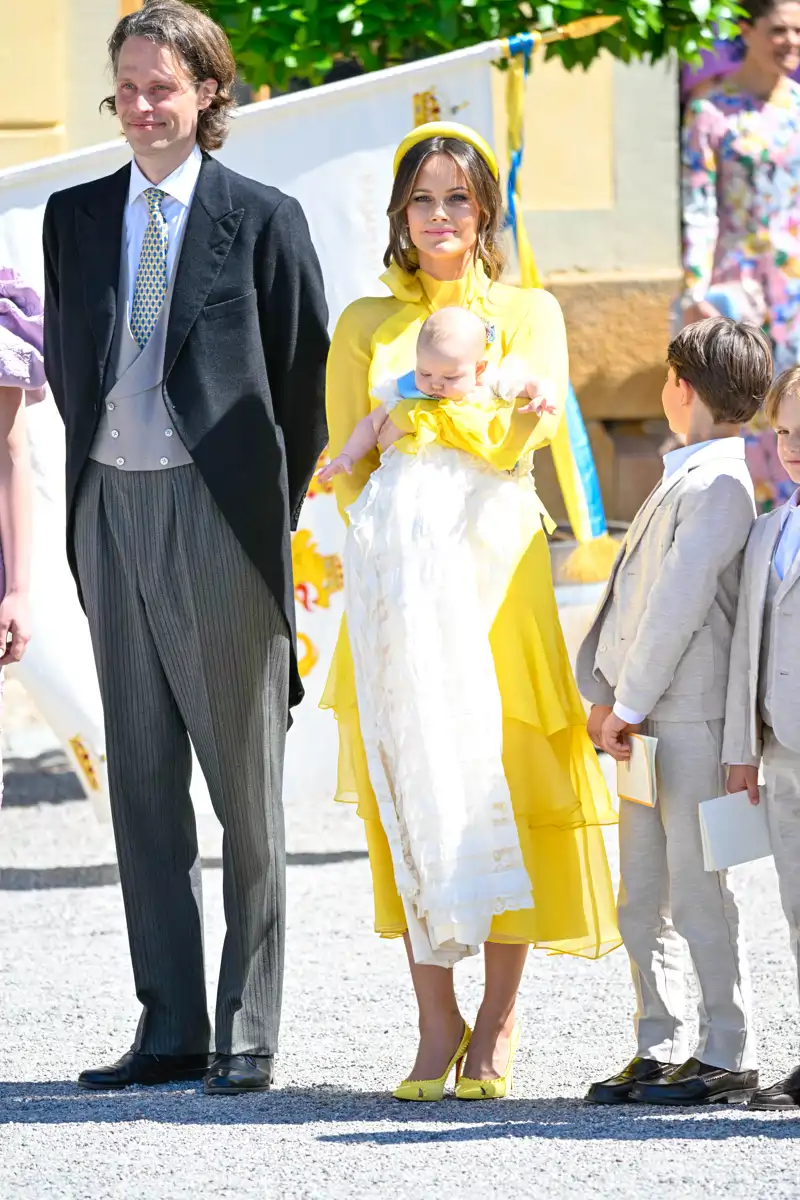 La Princesa Sofía en el bautizo de su hija, la Princesa Inés