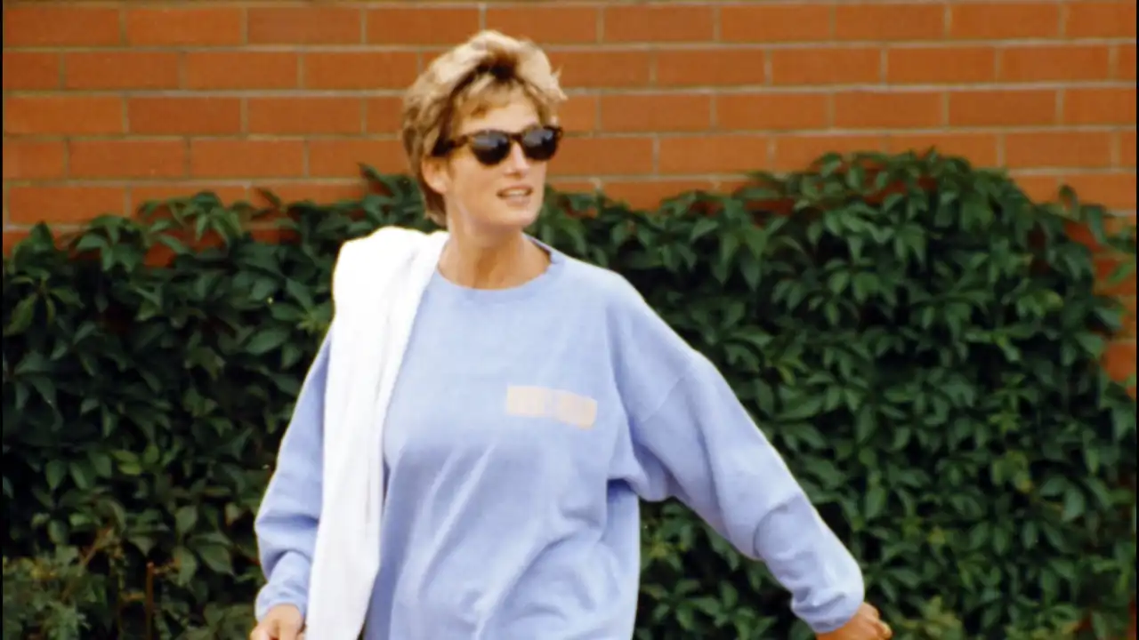 Diana de Gales tras salir del gimnasio