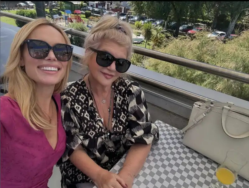 Patricia Conde y su madre 
