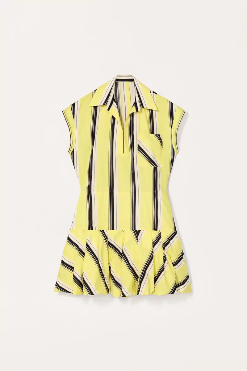 Vestido abullonado rayas limited edition de Zara 59,95 euros 