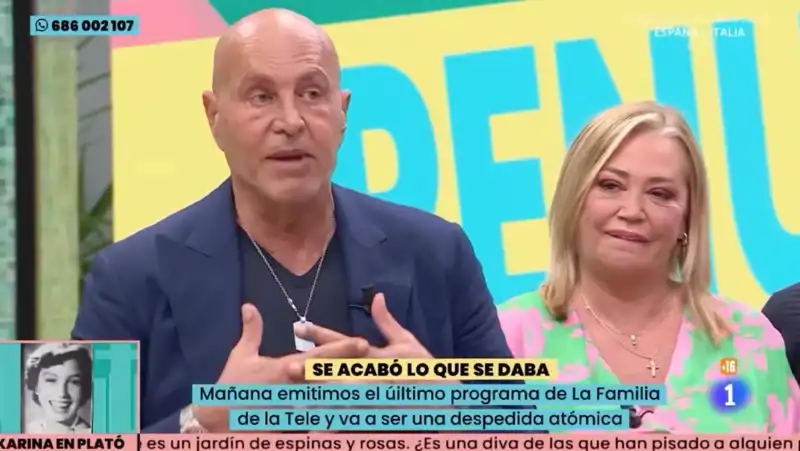 Kiko Matamoros y Belén Esteban en 'La familia de la tele'