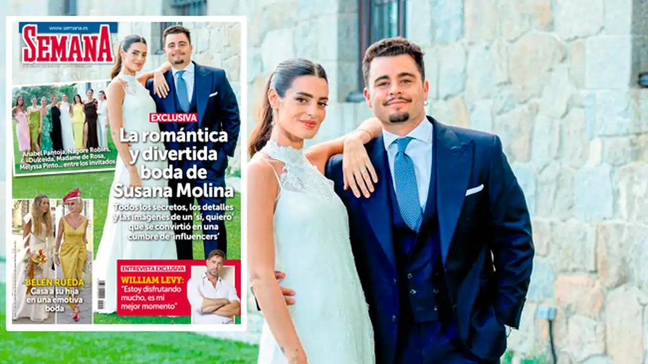 Todas las fotos en exclusiva de la romántica boda de Susana Molina: del 'sí, quiero' a todos los detalles de la ceremonia