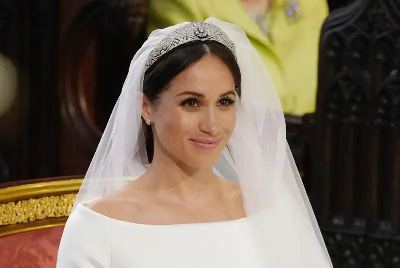 Meghan Markle en un instante del día de su boda con el Príncipe Enrique 