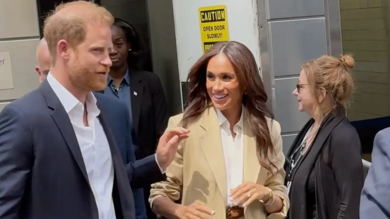 Meghan Markle junto a su marido en Nueva York el pasado abril
