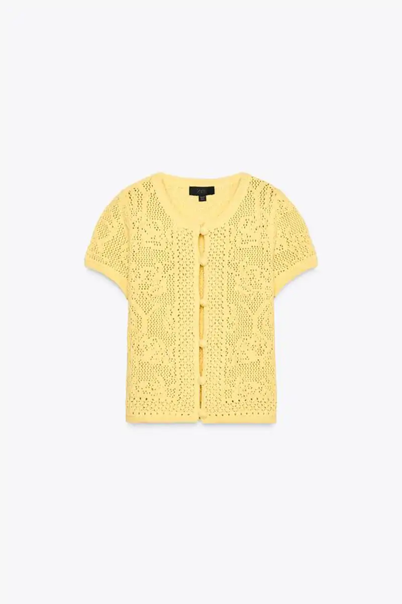 Top punto crochet de Zara 22,95