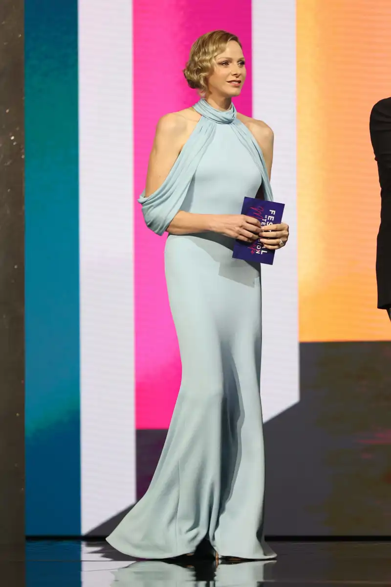 El precioso vestido de Ralph Lauren de Charlene de Mónaco en el Festival de Televisión de Montecarlo