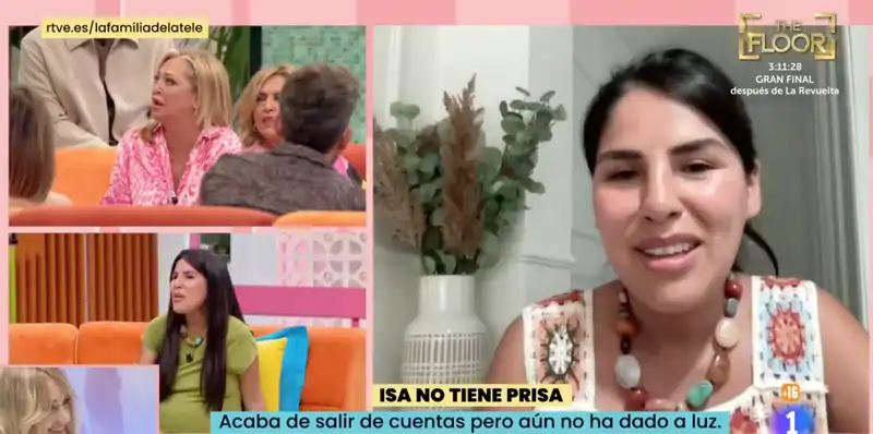 Isa Pantoja en el último programa de 'La familia de la tele'