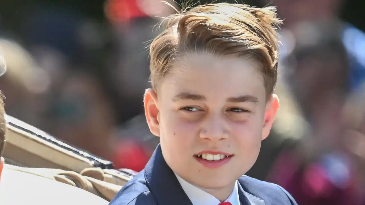Los Príncipes George y Louis en Trooping the Colour