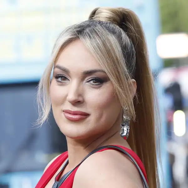 Marta Riesco en el estreno de 'La familia de la tele'