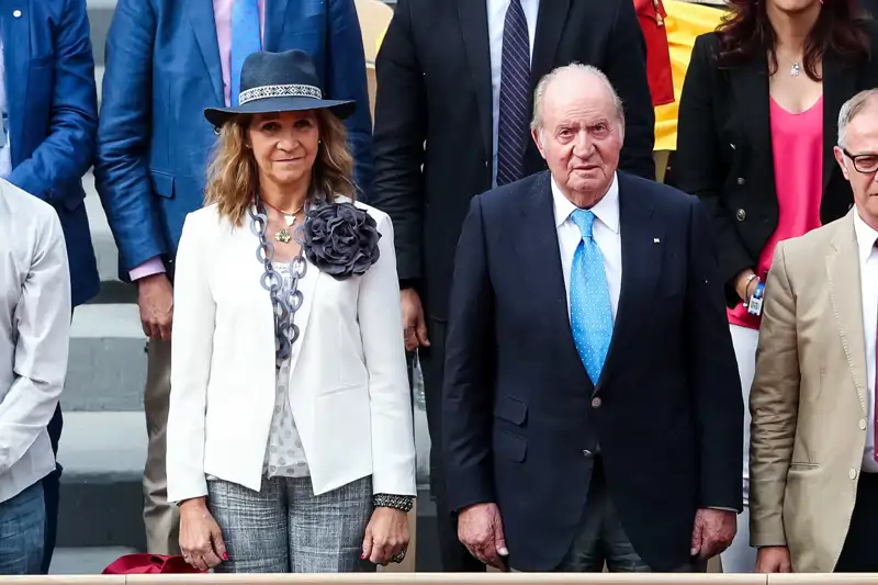 La infanta Elena y el Rey Juan Carlos