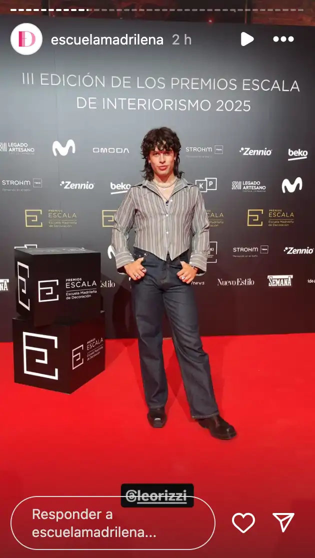Leo Rizzi en los Premios Escala