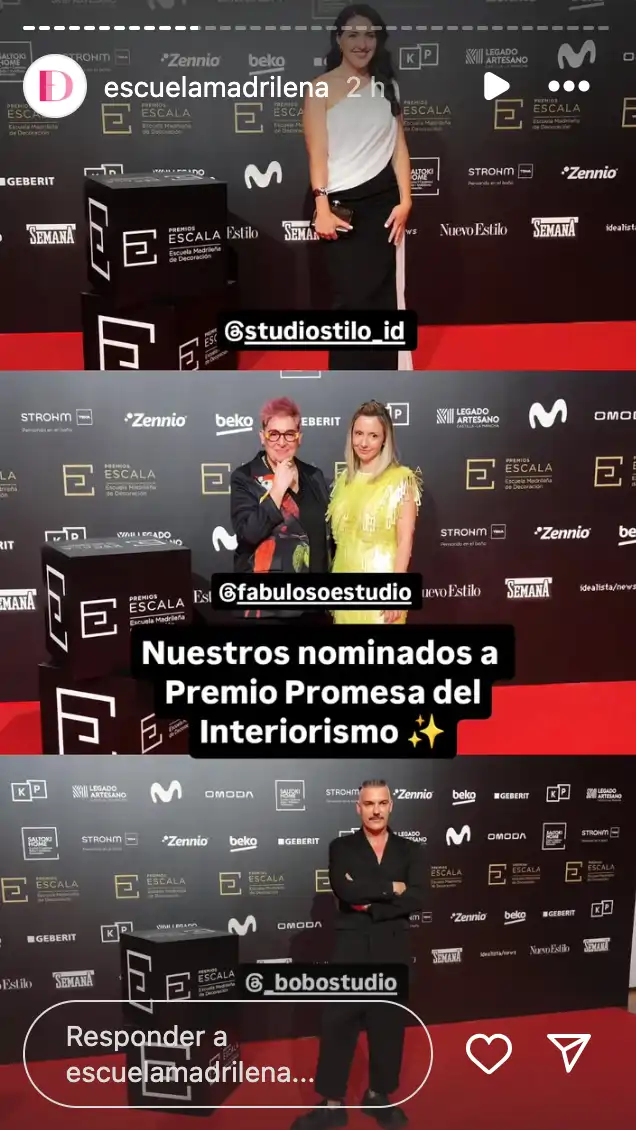 Los nominados a Premio Promesa del Interiorismo en los Premios Escala