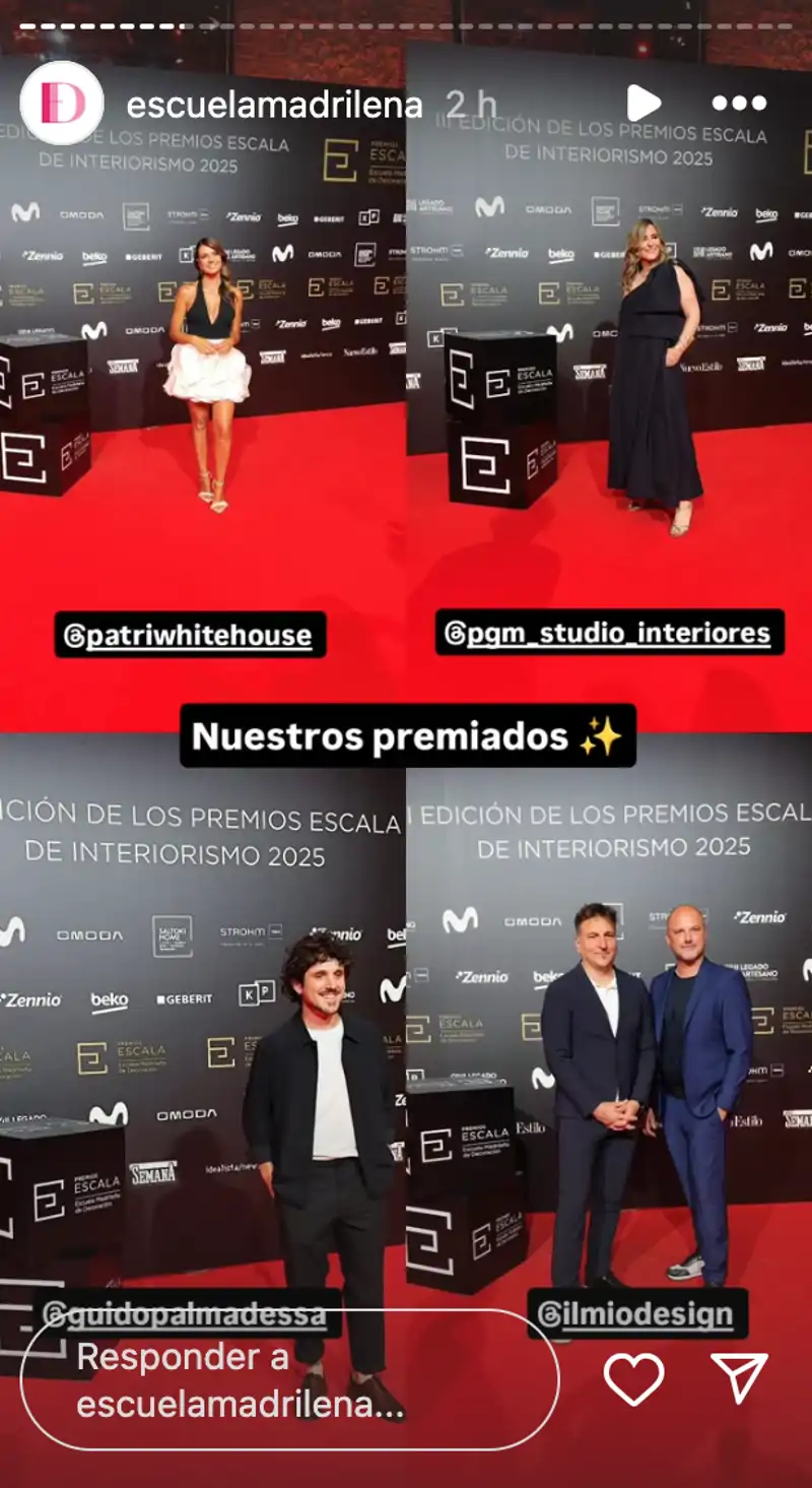 Patricia Fernández en los Premios Escala