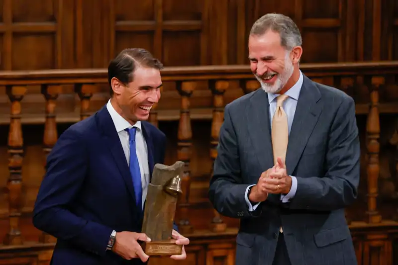 Rafa Nadal y el Rey Felipe VI