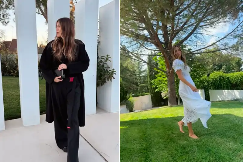 Rosanna Zanetti posa en el jardín de su casa