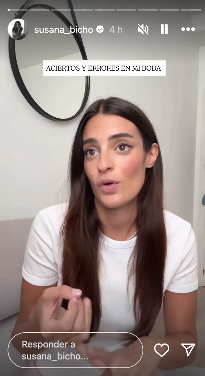 Susana Molina habla de su boda en sus redes sociales
