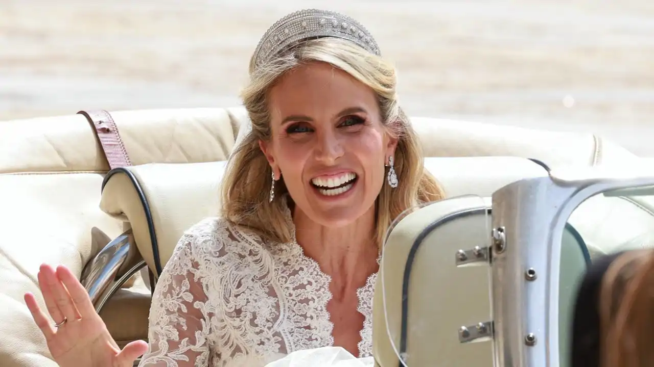 Angie Rigueiro en el día de su boda