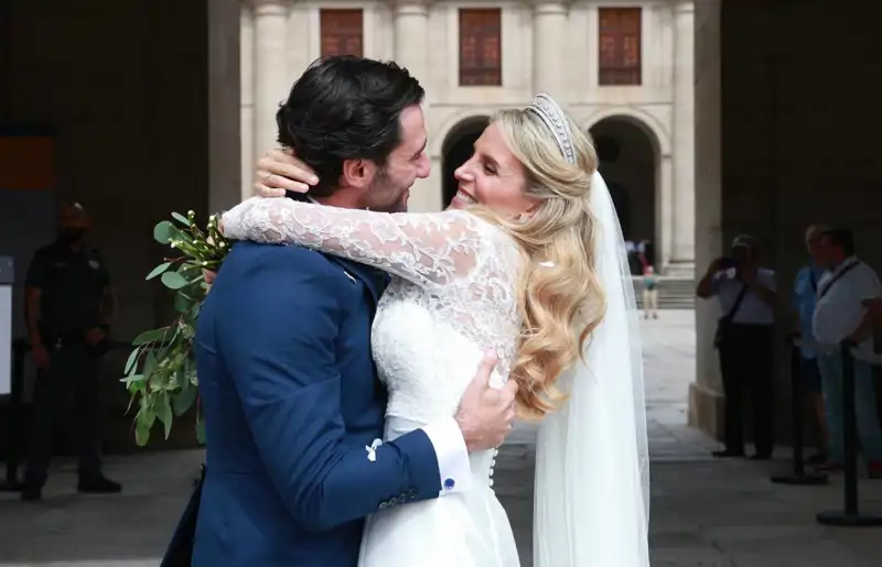Angie Rigueiro y Nacho Cerrillo tras su boda