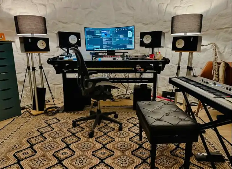 El estudio de grabación de la casa de David Summers