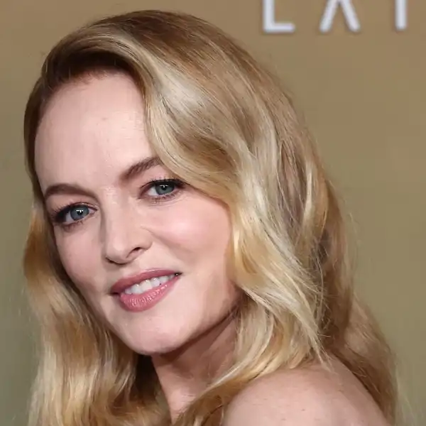 Heather Graham en un photocall