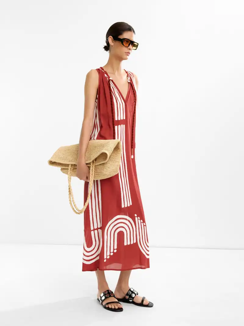 Vestido largo estampado de Parfois 27,99 euros