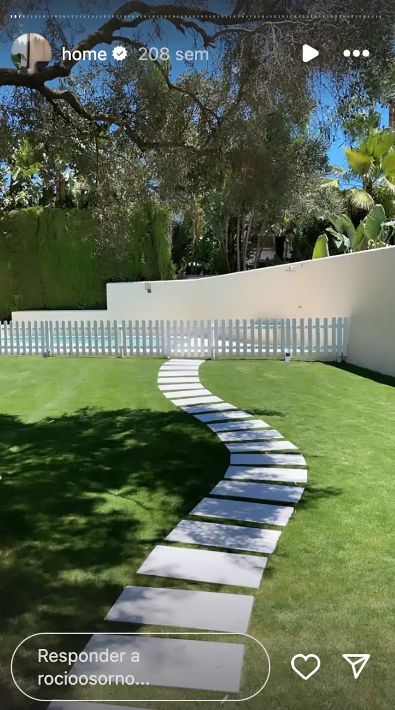 La zona exterior de la casa de Rocío Osorno