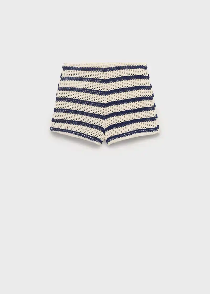 Short de crochet de rayas de Mango 25,99 euros 