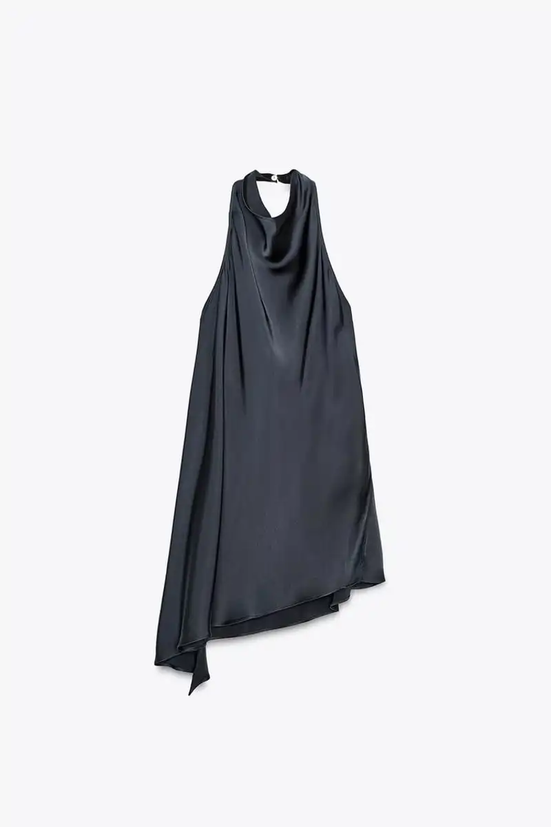 Top halter satinado ZW Collection de Zara 29,95 euros