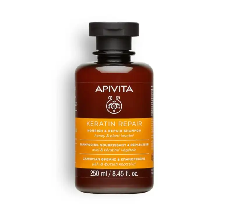 Champú Keratin Repair, de Apivita. 