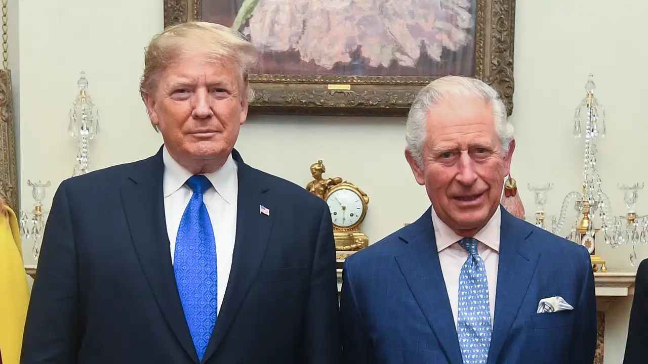 Donald Trump y Carlos III en 2019