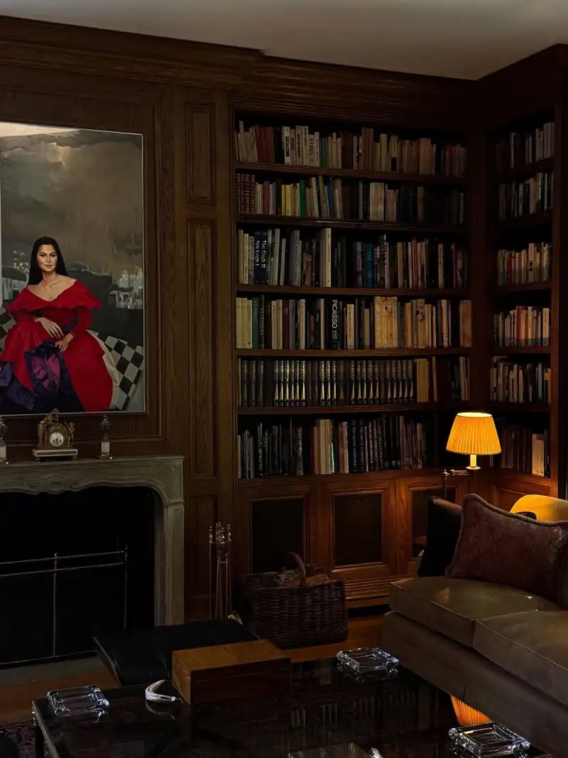 La biblioteca de la casa de Isabel Preysler