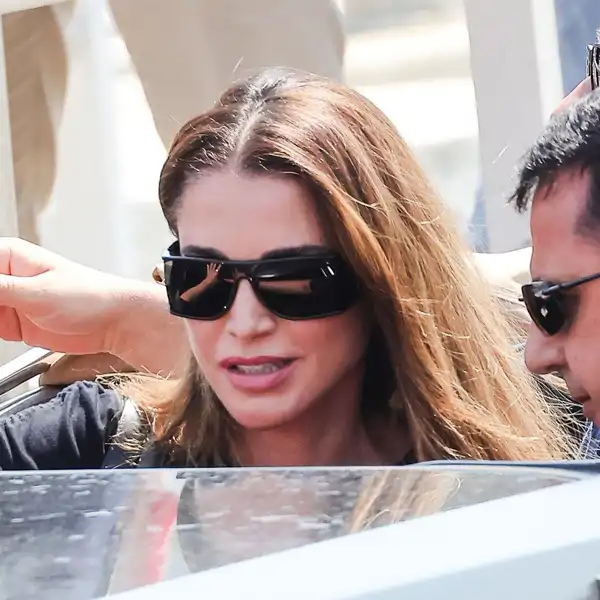 Rania de Jordania en su llegada a Venecia