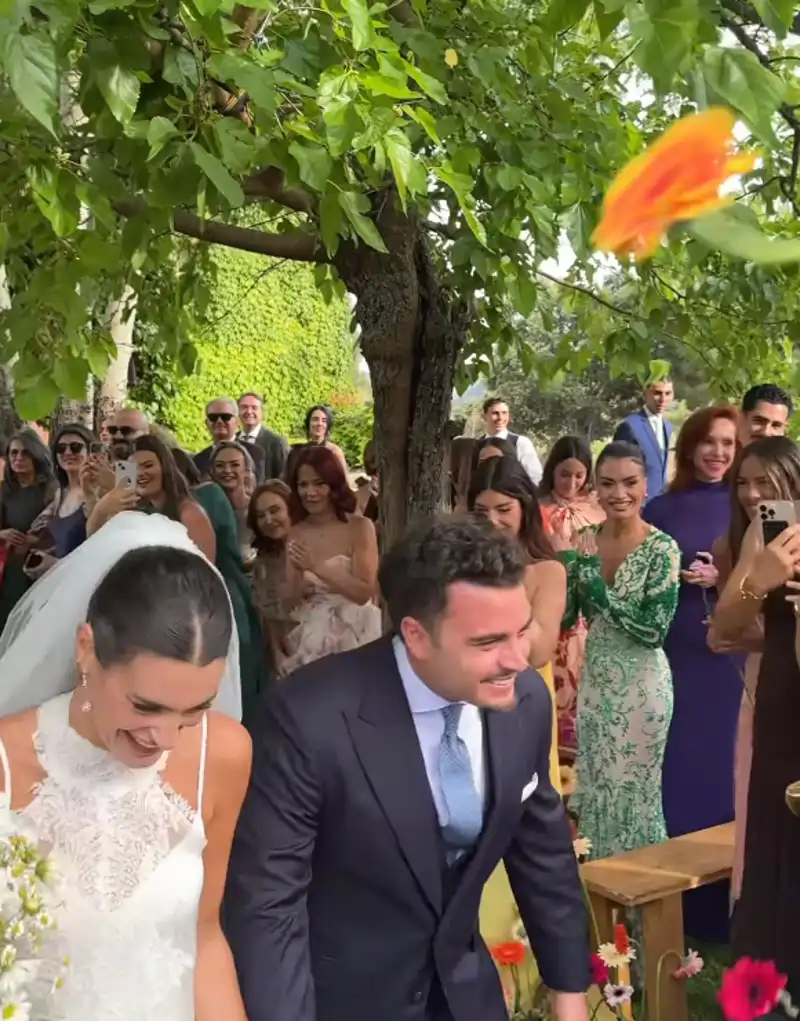 Susana Molina y Guille Valle tras el "sí, quiero"
