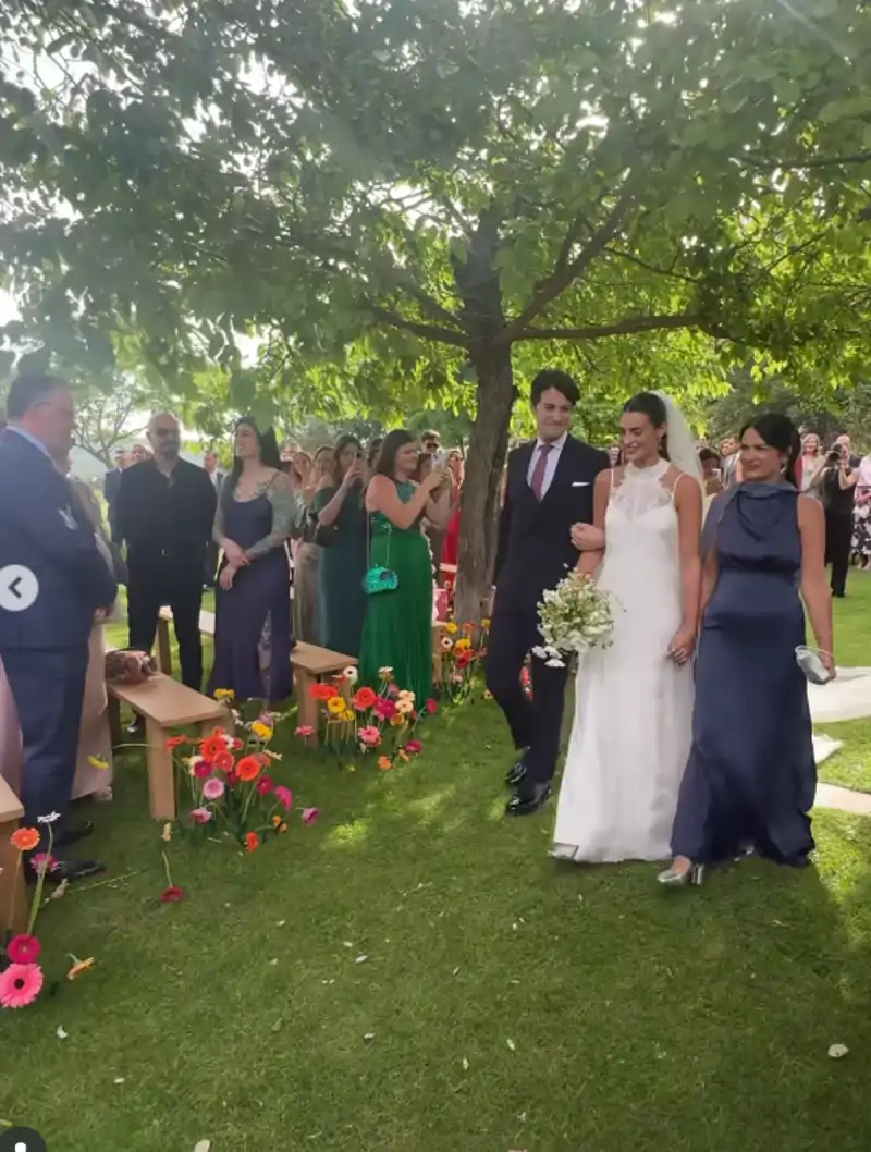 Un instante de la boda de Susana Molina y Guille Valle