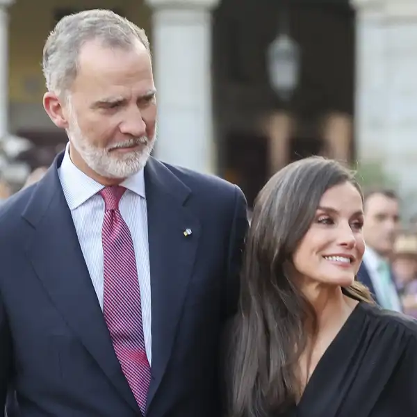 Los Reyes Felipe y Letizia en la Plaza Mayor de Madrid