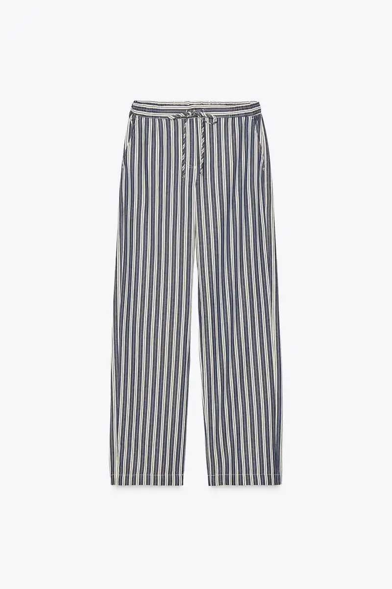 Pantalones anchos rayas de Zara 19,99 euros 