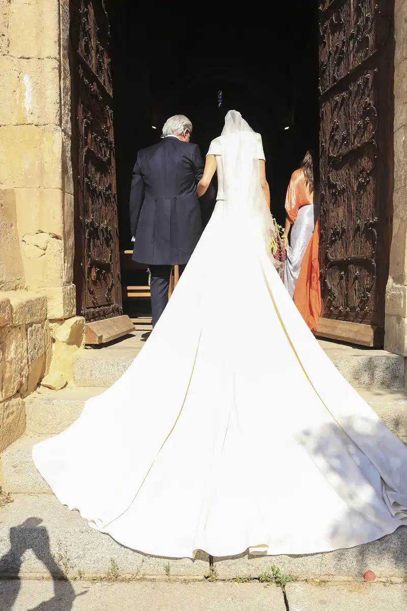 Parte trasera del vestido de Ana de Miguel