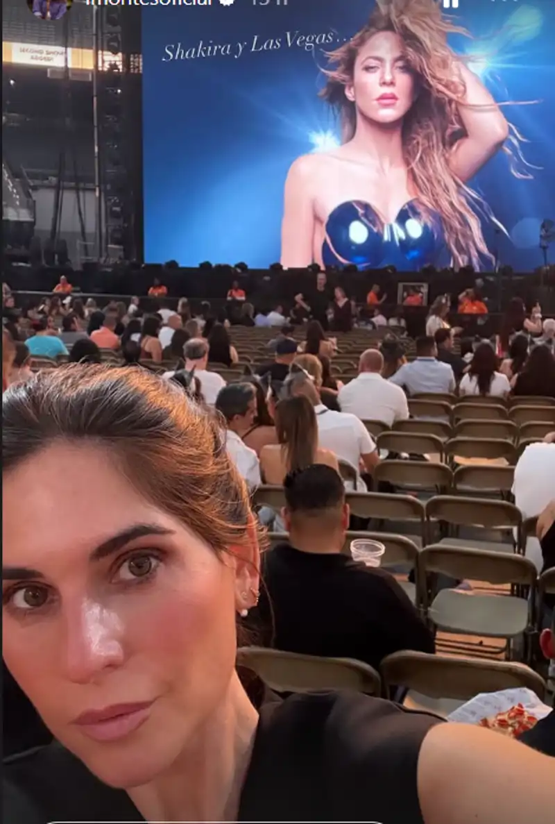 Lourdes Montes en el concierto de Shakira