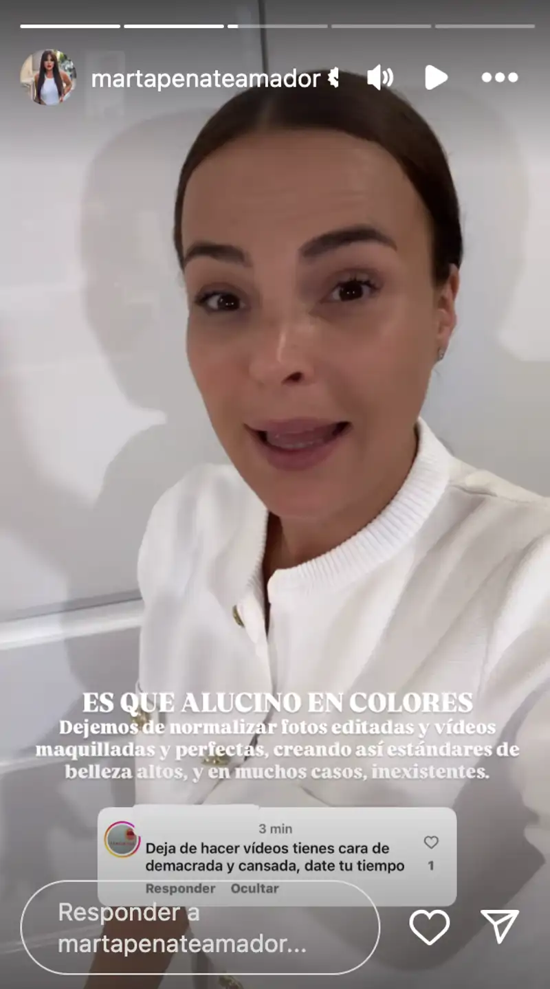 Marta Peñate responde a las críticas que recibe