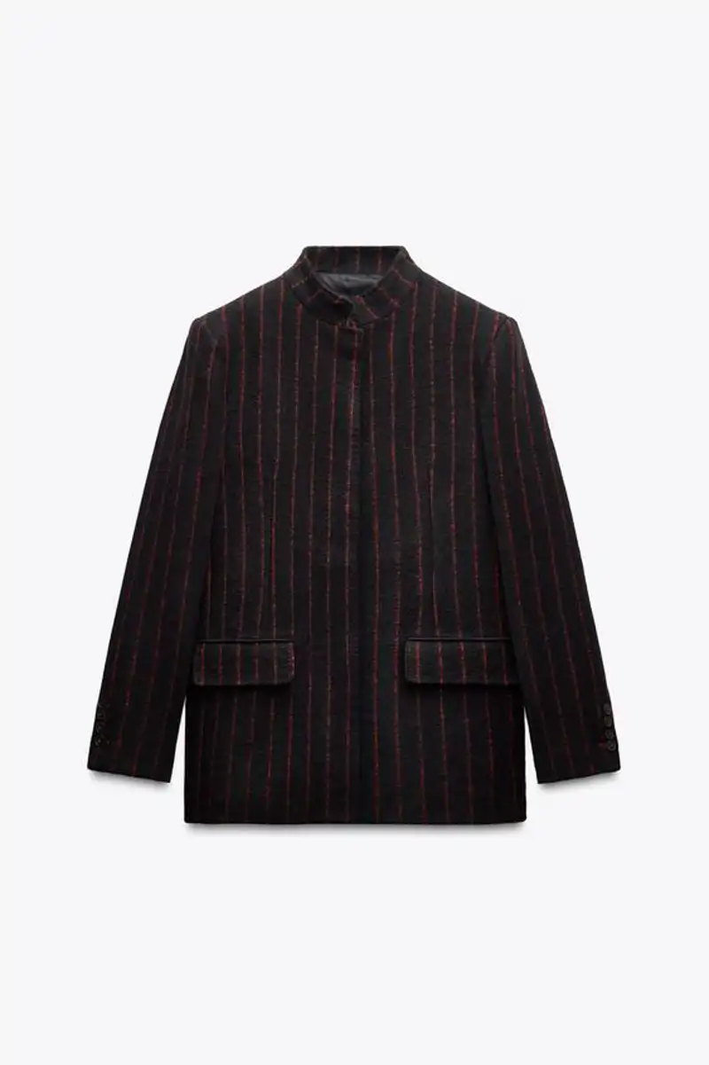 Blazer mezcla lana ZW Collection de Zara 49,99 euros