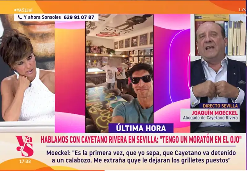 El abogado de Cayetano Rivera explica cómo se encuentra el torero