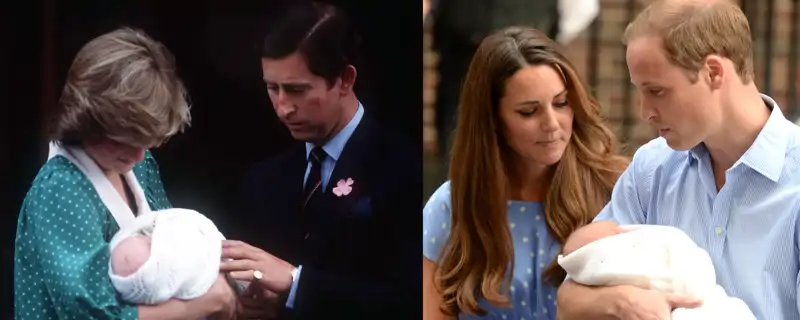 Los looks elegidos por ambas para salir del hospital tras dar a luz a sus primogénitos son especialmente similares.